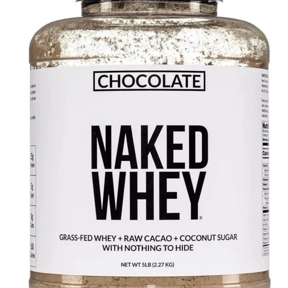 Naked Whey Chocolate Protein Powder - Giant 5 lb jug exp 3/27